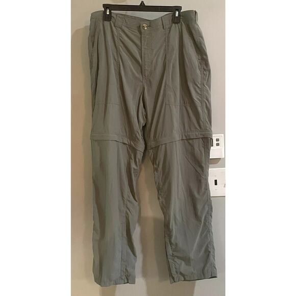 Exofficio Pants Convertible Fishing Hiking Insect Shield Elastic Waist Large - Picture 1 of 8